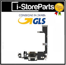 CONNETTORE RICARICA APPLE IPHONE 11 PRO MICROFONO FLAT DOCK CHIP DI CARICA NERO