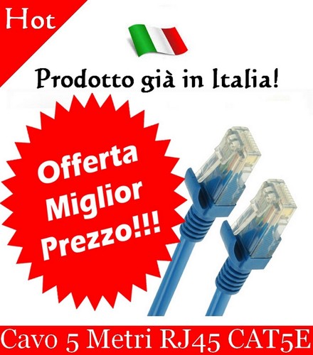 Cavo ethernet rete metri - rete, 5