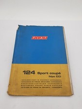 Manuale officina catalogo parti di ricambio carrozzeria Fiat 124 Sport  Coupe 72