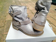 Stivaletto donna argentato estivo con brillantini