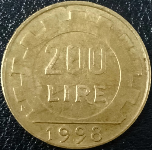 Italia moneta 200 lire 1998 - 200,