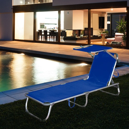 Lettino giardino blu con - da,