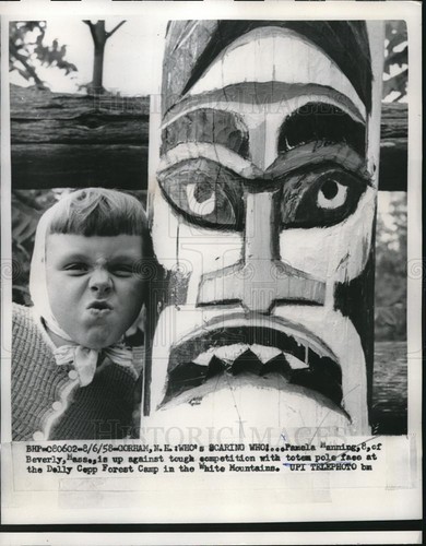 1958 stampa foto totem pole - 1958, al