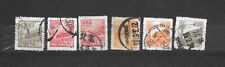 CINA CHINA 6 USATI   1950 1954  lot lotto