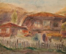 Antico dipinto ad acquerello