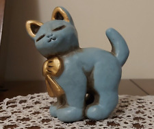 THUN - GATTO CELESTE FIOCCO DORATO RARA COLORAZIONE - FUORI PRODUZIONE VEDI FOTO