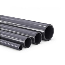 Tubo tondo PVC grigio