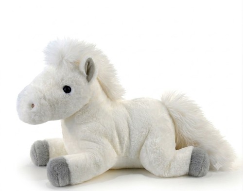Peluche cavallo bianco plutus - cavallo,