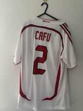 Maglia finale firmata Cafu AC Milan Champions League con prova e certificato di autenticità