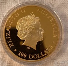 Moneta 2015 Australia placcata oro 100 dollari Elisabetta II riproduzione copia