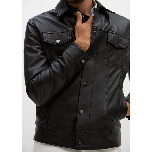 Nero uomo pelle stile - uomo,
