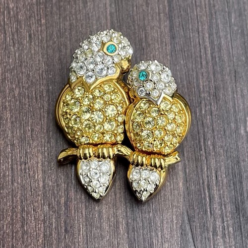 Spilla swarovski pappagalli - pappagalli, in