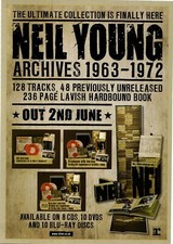 (MOJ31) MAGAZINE MINI POSTER/ADVERT 11X8" NEIL YOUNG ARCHIVES 1962-1973