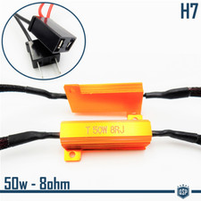 X2 Filtri RESISTENZE Corazzate CANBUS 50W-8 OHM per Lampade Led H7 SPEGNI SPIA