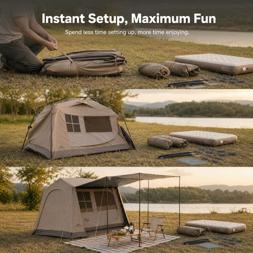 Tenda campeggio doppio - campeggio, a