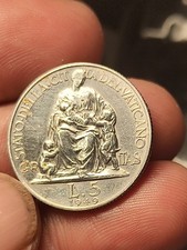 5 Lire 1949, Pio XII, Vaticano Monete Papa Stato Pontificio