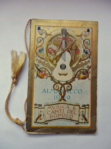 Calendario 1929 musica canti - calendario,