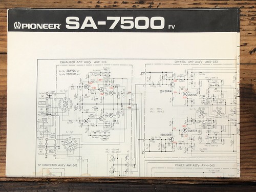 Pioneer 7500 amplificatore - sa-7500,