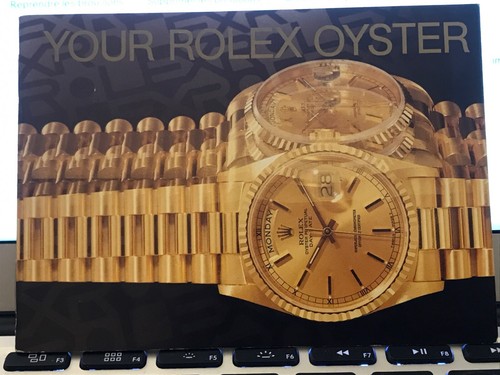 Rolex your oyster - rolex, 'your