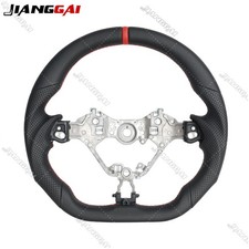 Volante sportivo interamente in pelle per Toyota GT86 GR86 Subaru BRZ 2017-2025