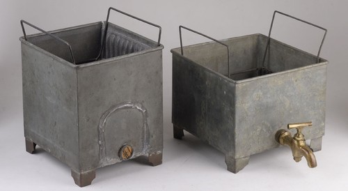 Antique developing tanks zinc - antique,