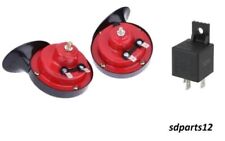12v Elettromagnetiche Clacson Trombe 2 Toni Per Nissan Altima Note Micra + Rele