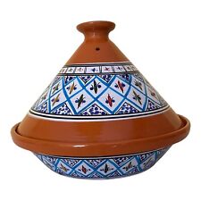 Tajine Pentola Terracotta Piatto Etnico Marocchino Tunisino XL 32Cm gas forno