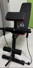 Panca Palestra Pieghevole Panca Piana Con Estensione Gambe Workout- Marca Homcom