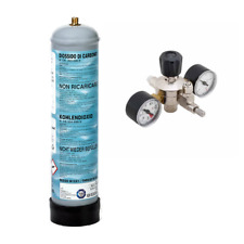 KIT IMPIANTO CO2 600 gr. PER ACQUARIO ANIDRIDE CARBONICA RIDUTTORE DI PRESSIONE