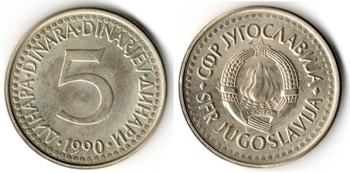Jugoslavia dinara 1990 - jugoslavia, dinara,