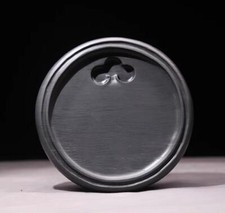 8" Cina Huizhou inchiostro pietra naturale originale intagliata a mano ruyi pietra inchiostro lastra inchiostro