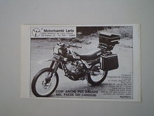 advertising Pubblicità 1984 MOTORICAMBI LARIO e MOTO MORINI KANGURO 350