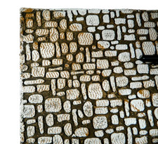 Pannello Sughero 50x100 Cm Modello Pavimento Mosaico Dipinto Presepe
