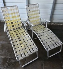 COPPIA di sedie a sdraio