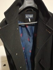 Cappotto Armani Nero Originale. Comprato In Negozio. Usato Una Volta. Taglia 50