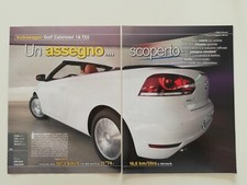 Clipping Articolo 2011 VOLKSWAGEN GOLF CABRIOLET 1.6 TDI Assegno... Scoperto