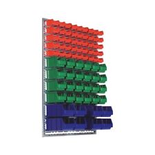Scaffale a Parete Set con Contenitori Plastica Bocca di Lupo - WÜRTH 0962200041