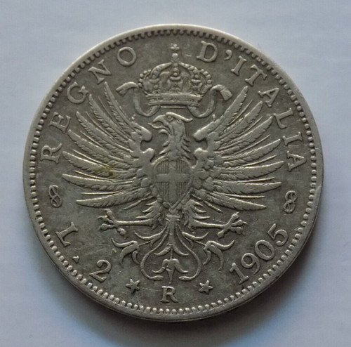 Lire 1905 aquila sabauda b - 1905, (b