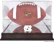 Custodia calcio North Carolina Tar Heels base mogano logo presente con retro a specchio