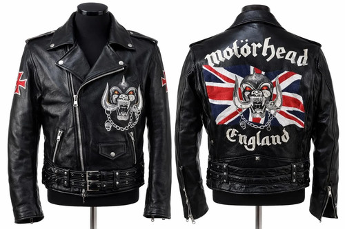 Giacca biker uomo metallo