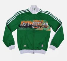 Adidas Vintage NBA Boston Celtics Top Track Jacket Men Size S Green Felpa Uomo 