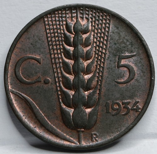 Italia centesimi 1934 - italia,