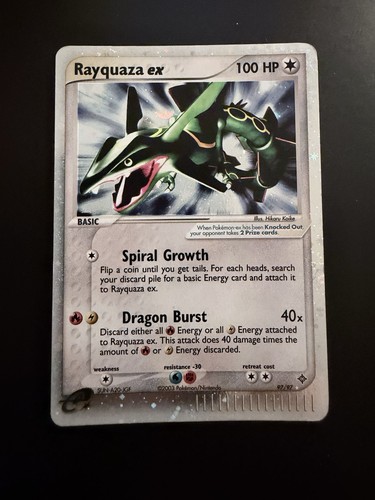 Pokemon card rayquaza - rayquaza, ex