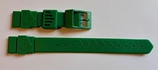Cinturino TAG Heuer 18mm Formula 1 in gomma verde per orologi di medie dimensioni. Nuovo.