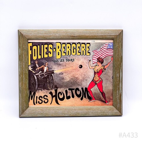 Poster vintage folies - poster, folies-bergère