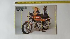 Ducati 860 1975 depliant originale italiano moto brochure BEVEL