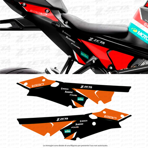 Kit grafiche telaio per ktm - telaio,