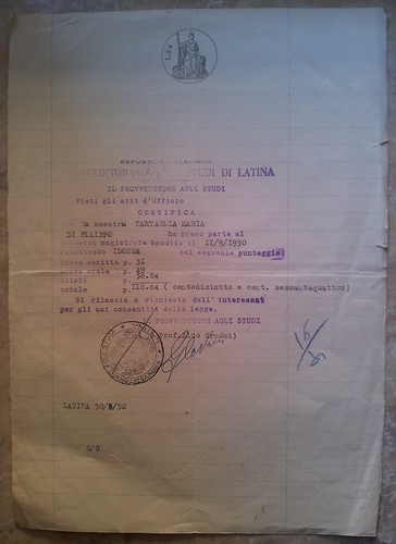 Provv agli studi latina - ,