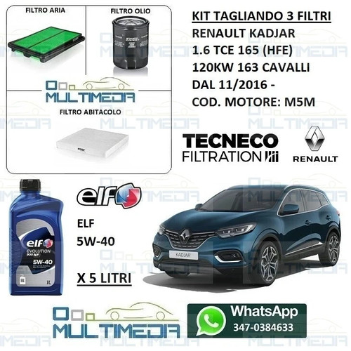 Kit tagliando filtri olio - 3,