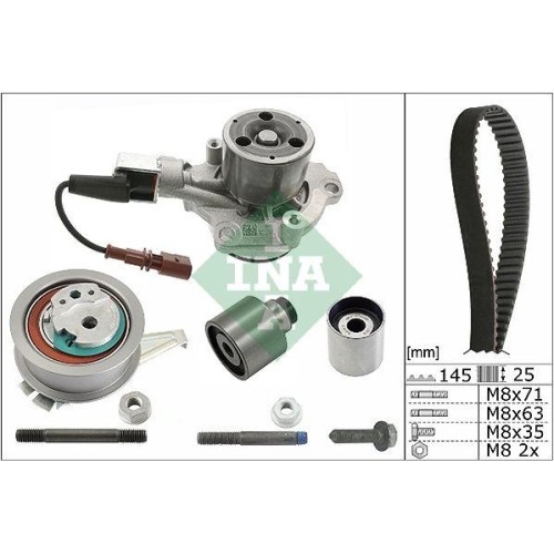 Pompa acqua kit cinghie - +,